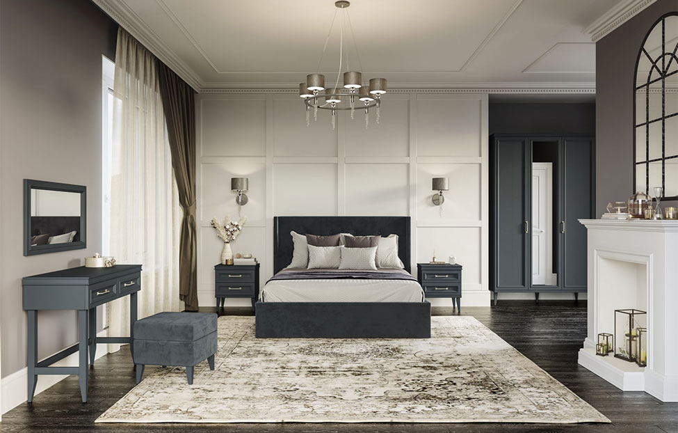 Прикроватные тумбы - изображение №7 "Прикроватная тумба Орландо с выдвижными ящиками"  на www.Angstrem-mebel.ru