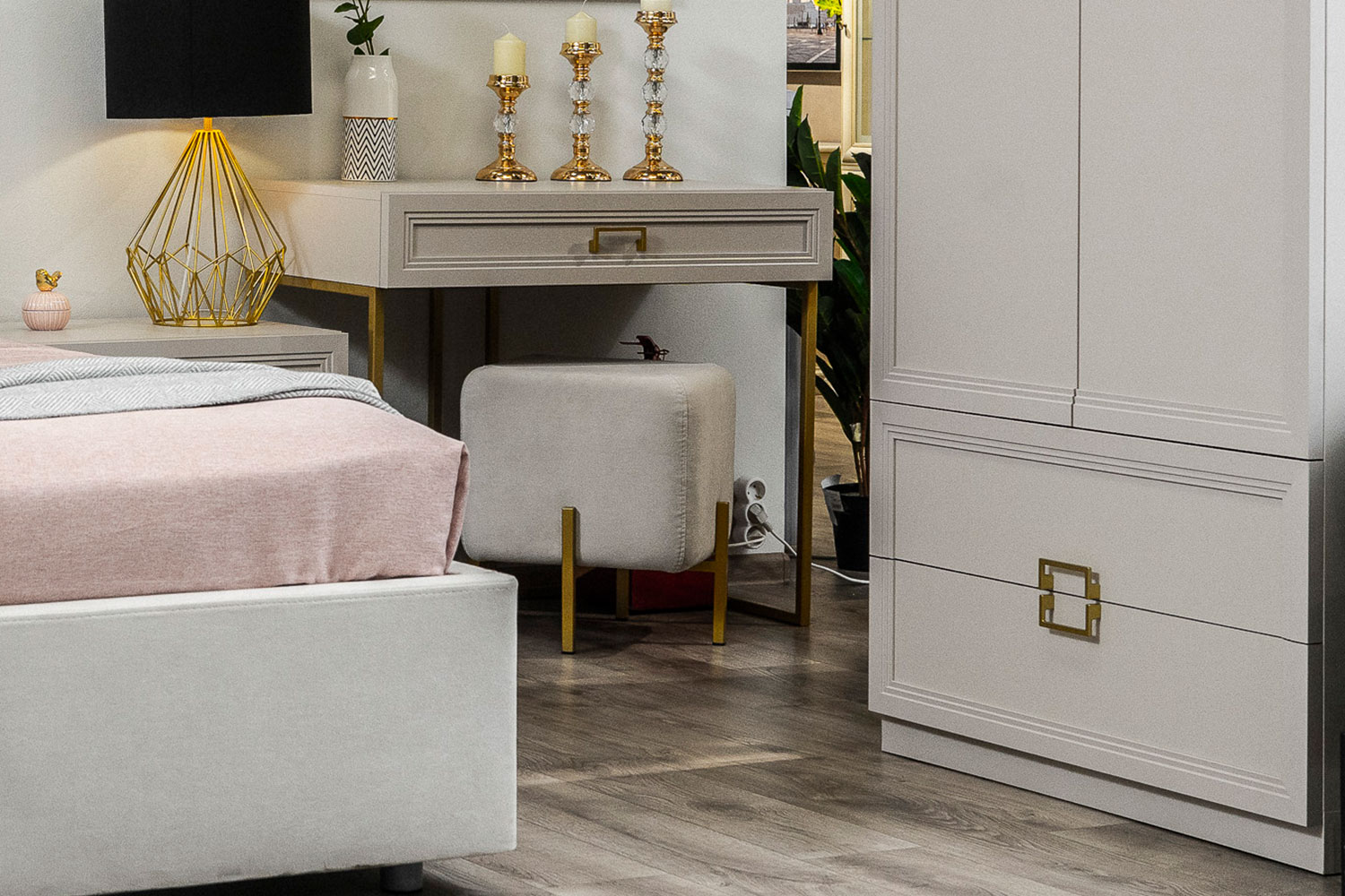 Комбинированные шкафы - изображение №7 "Шкаф Дольче с полкой, штангой и 2-мя выдвижными ящиками"  на www.Angstrem-mebel.ru