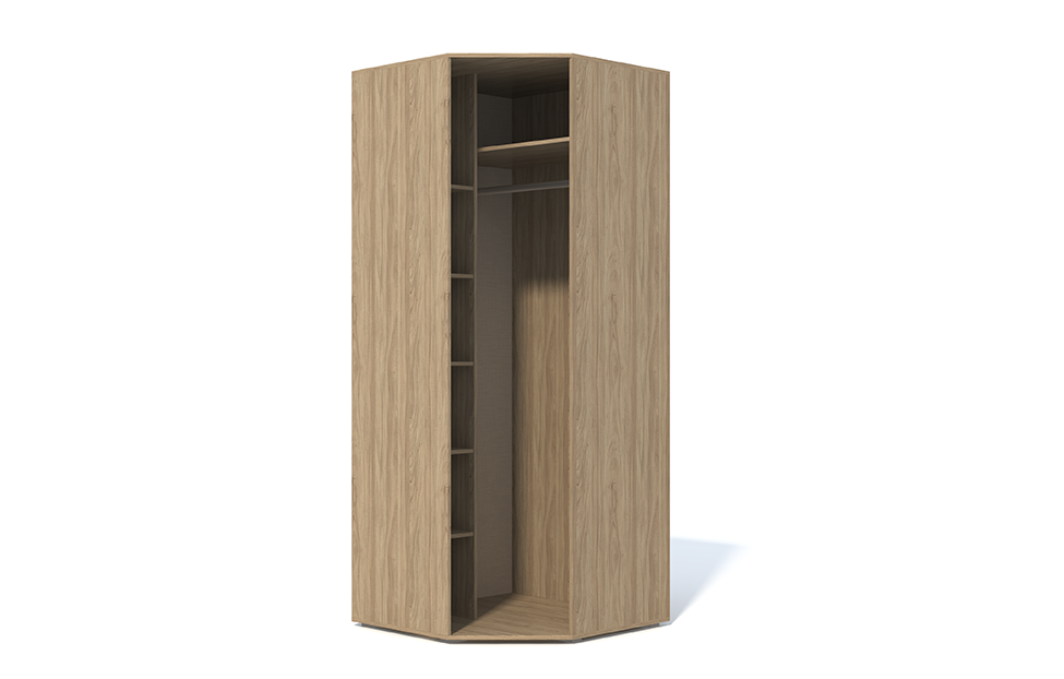 Угловые шкафы - изображение №3 "Угловой шкаф Анри АН-230.01 / Швейцарский вяз+Светлый лен"  на www.Angstrem-mebel.ru