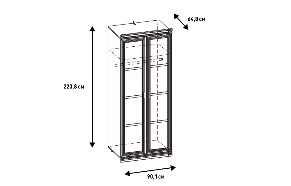 Шкафы платяные - изображение №9 "Шкаф Адажио"  на www.Angstrem-mebel.ru