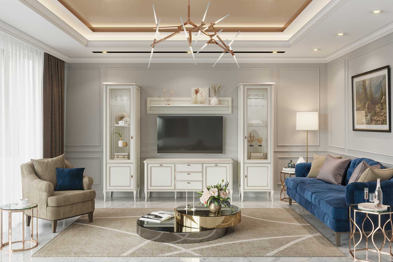 Полки - изображение №5 "Полка навесная Онтарио"  на www.Angstrem-mebel.ru