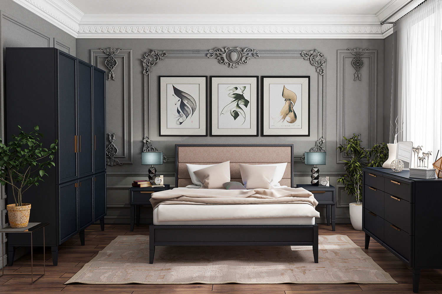 Комоды - изображение №3 "Комод Чарли с выдвижными ящиками"  на www.Angstrem-mebel.ru