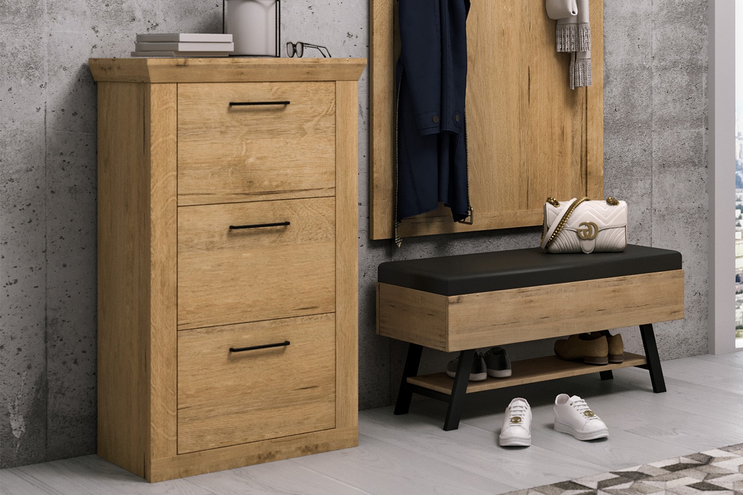 Обувницы - изображение №3 "Тумба для обуви Магнум"  на www.Angstrem-mebel.ru