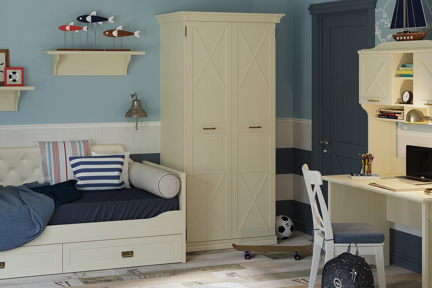 Шкафы платяные - изображение №4 "Шкаф Кантри"  на www.Angstrem-mebel.ru