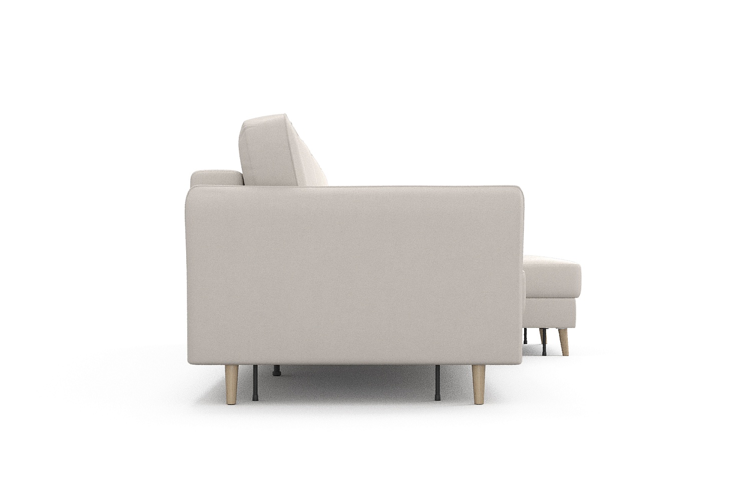 Угловые диваны - изображение №4 "Диван АННИКА NEW 3-х местный с оттоманкой и светлыми опорами"  на www.Angstrem-mebel.ru