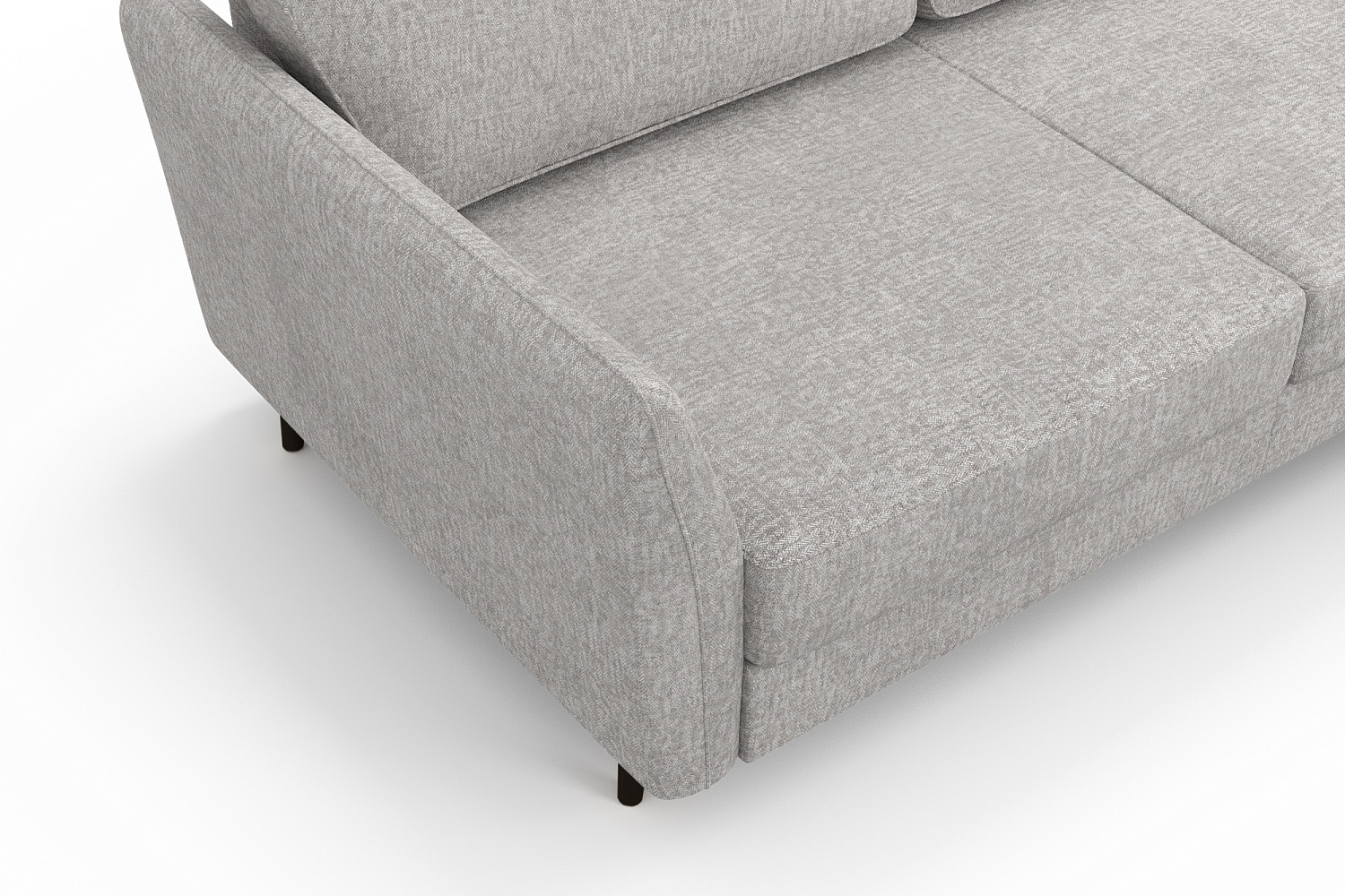 Угловые диваны - изображение №6 "Диван АННИКА NEW 3-х местный с оттоманкой и темными опорами"  на www.Angstrem-mebel.ru