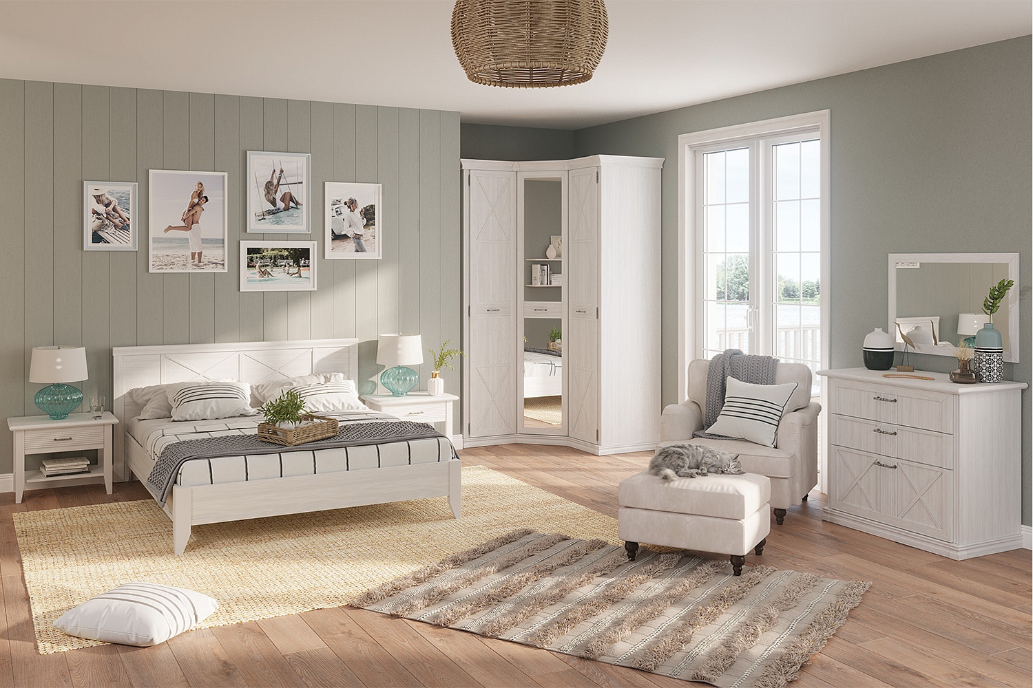 Двуспальные кровати - изображение №9 "Кровать Кантри 160 х 200 см"  на www.Angstrem-mebel.ru