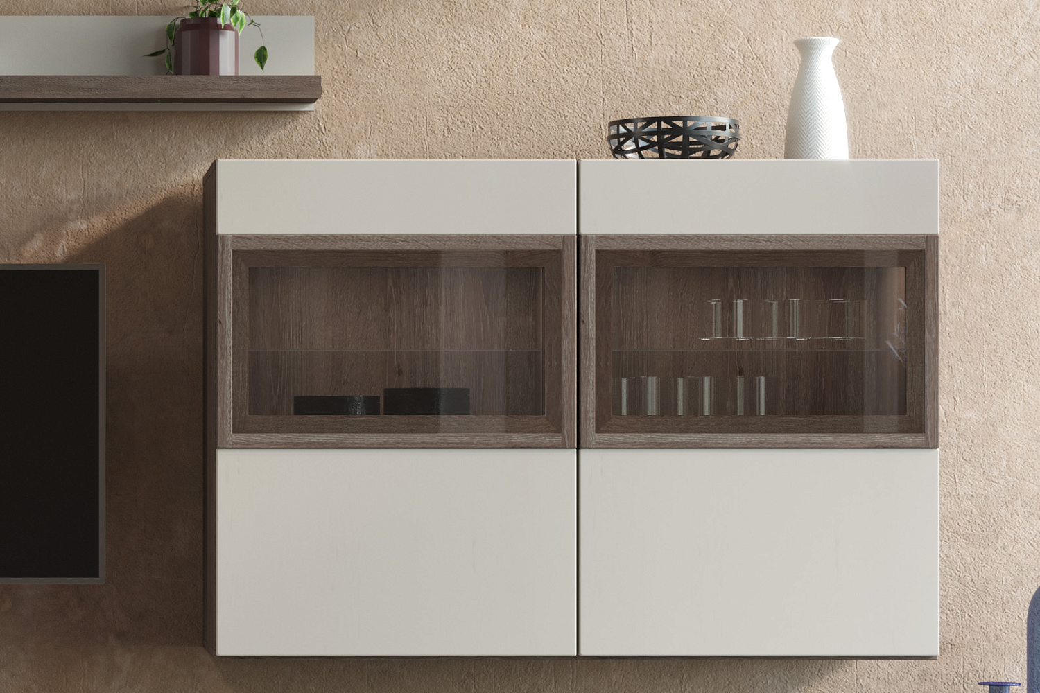 Навесные шкафчики - изображение №3 "Навесной шкаф Анри (левый)"  на www.Angstrem-mebel.ru