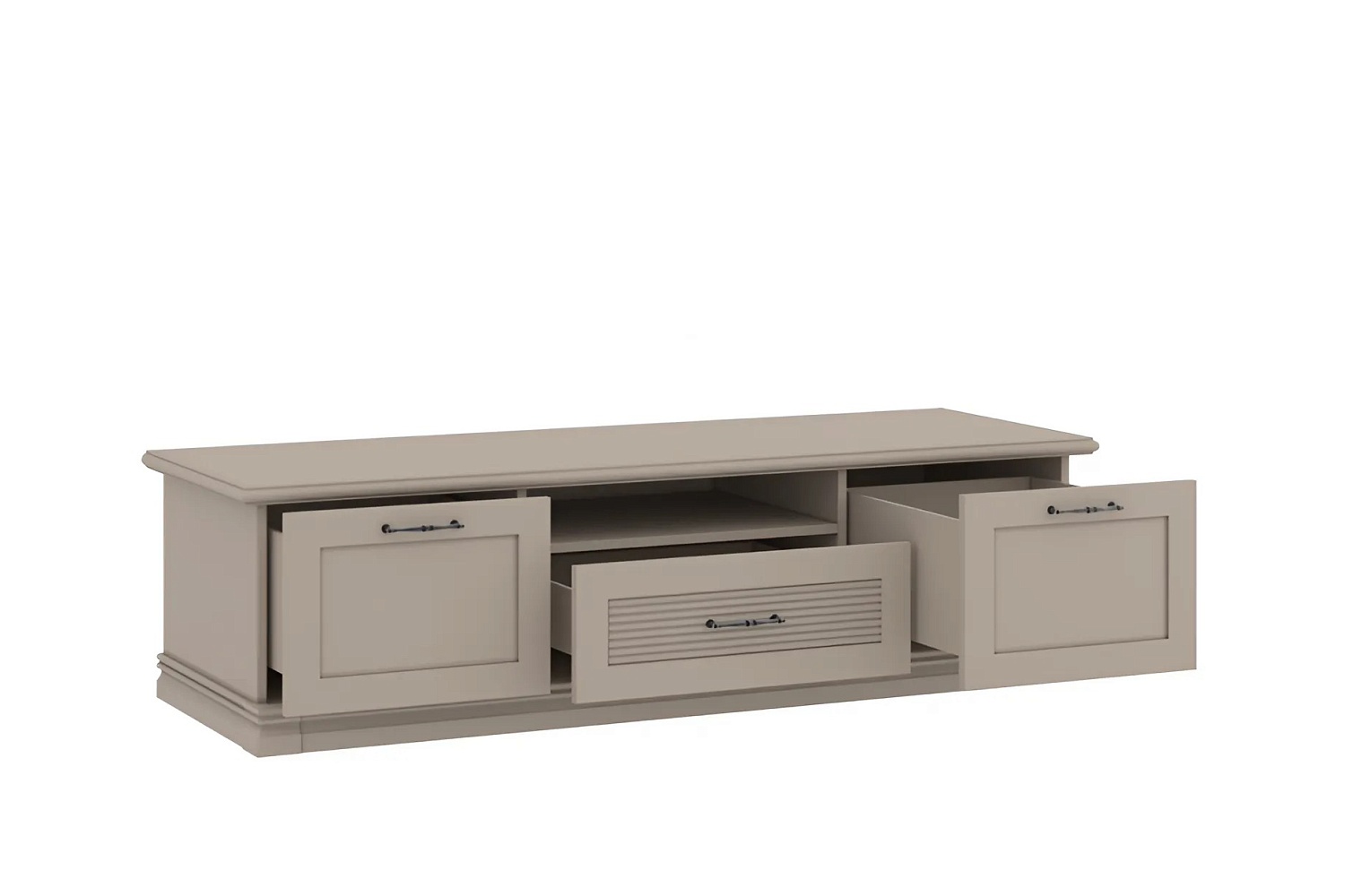 Тумбы под телевизор - изображение №4 "Тумба Кантри под телевизор с выдвижными ящиками"  на www.Angstrem-mebel.ru