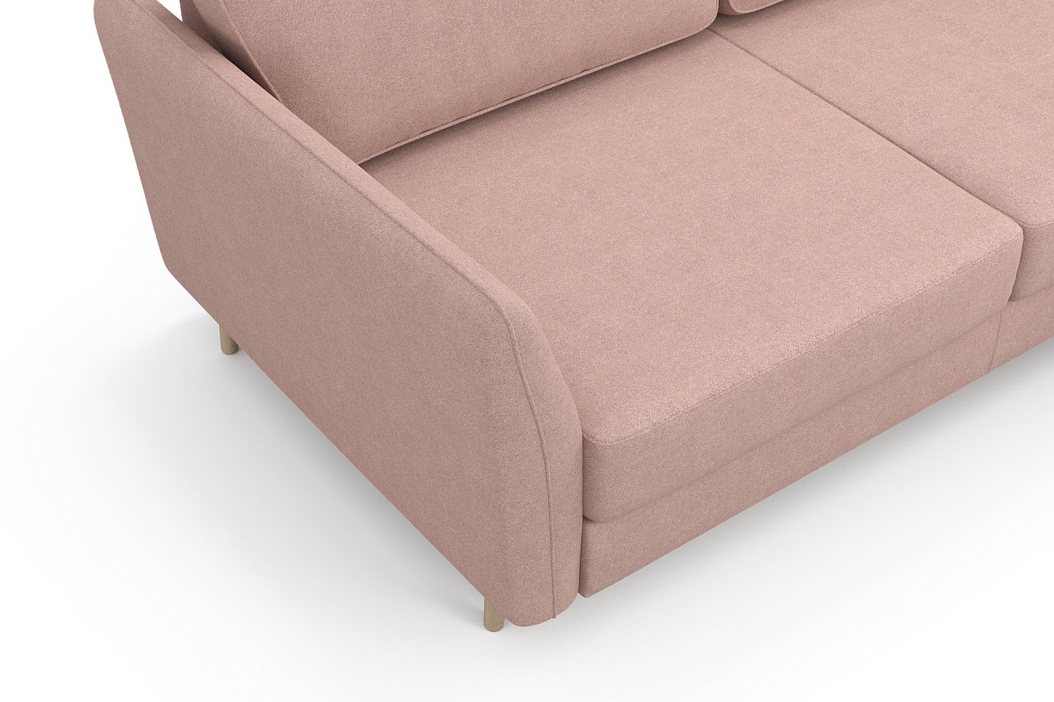 Угловые диваны - изображение №6 "Диван АННИКА NEW 3-х местный с оттоманкой и светлыми опорами"  на www.Angstrem-mebel.ru