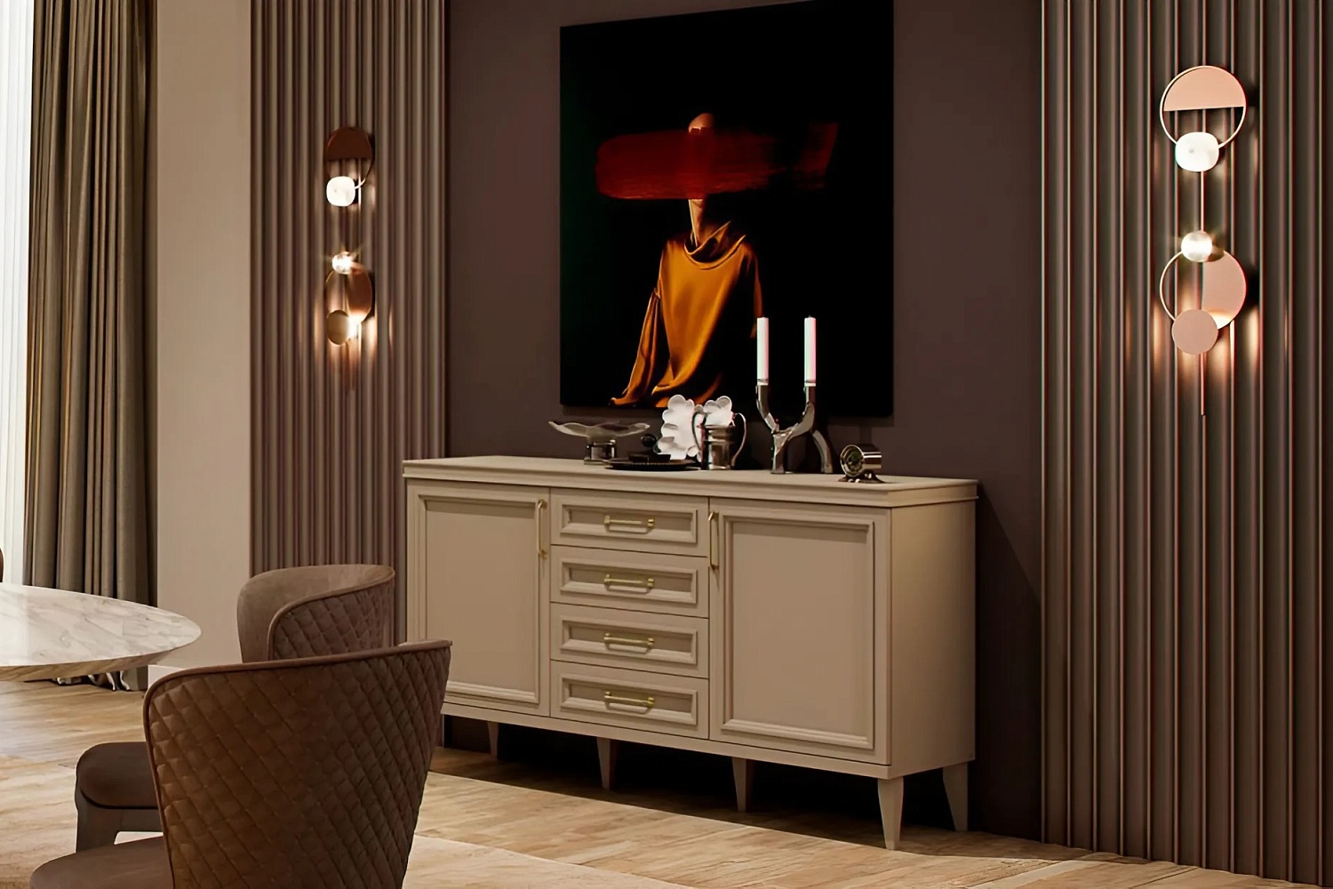 Комоды - изображение №6 "Комод Орландо под телевизор"  на www.Angstrem-mebel.ru