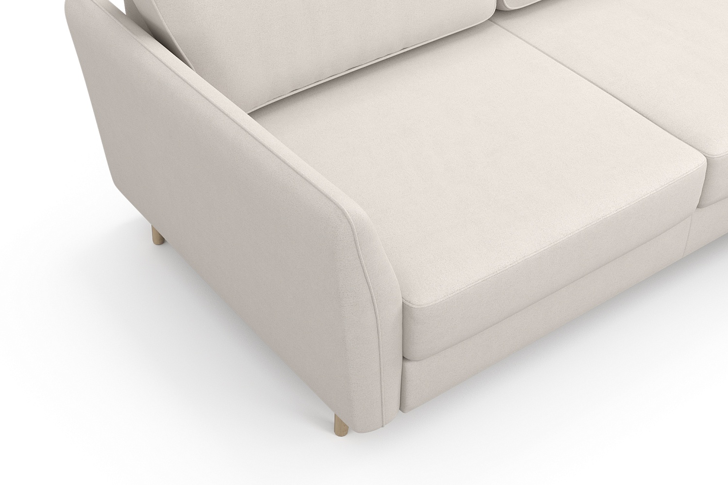 Угловые диваны - изображение №8 "Диван АННИКА NEW 3-х местный с оттоманкой и светлыми опорами"  на www.Angstrem-mebel.ru