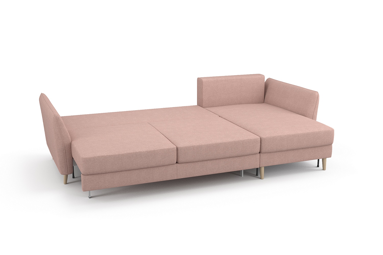 Угловые диваны - изображение №8 "Диван АННИКА NEW 3-х местный с оттоманкой и светлыми опорами"  на www.Angstrem-mebel.ru