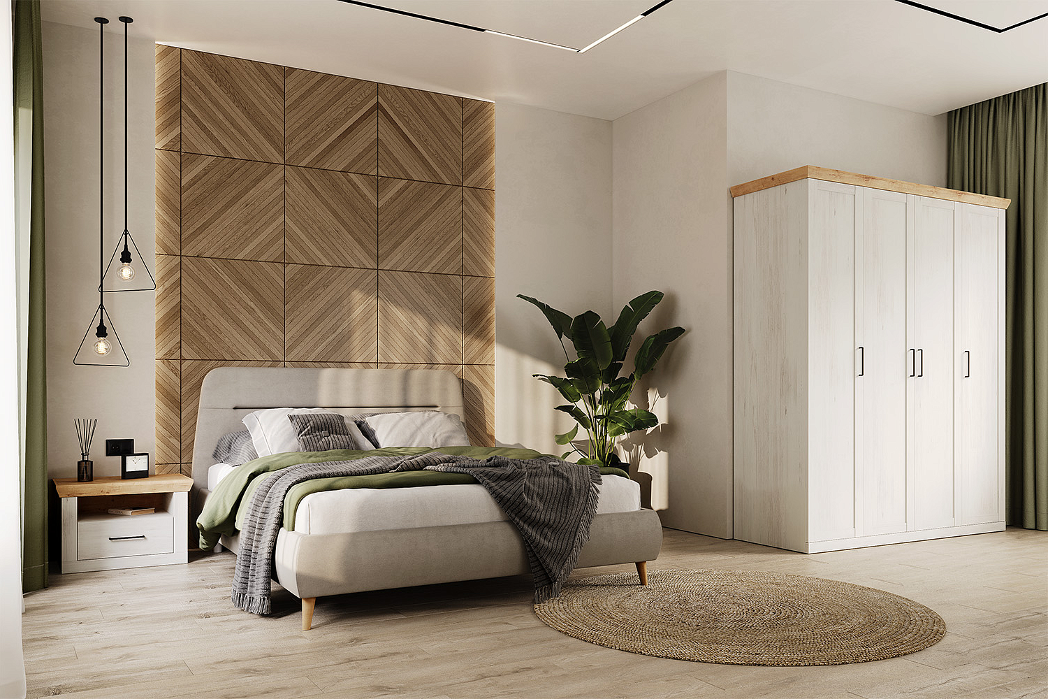 Прикроватные тумбы - изображение №6 "Прикроватная тумба Магнум с выдвижным ящиком"  на www.Angstrem-mebel.ru